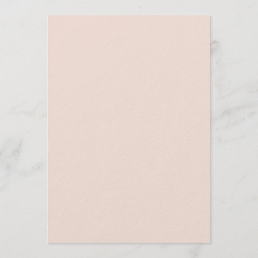 Blush Painted Anemone Wedding 招待状 (裏面)