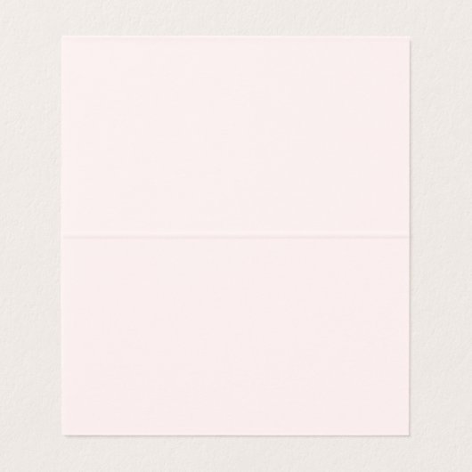 Blush Peach Wildflowers Folded Wedding Place Cards (内部フラット)