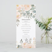 Blush Peony & Eucalyptus Botanical Floral Wedding  メニュー (スタンド正面)