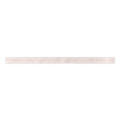 Blush Pink "A gift From" Personalized Name Ribbon サテンリボン (正面)