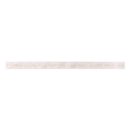 Blush Pink "A gift From" Personalized Name Ribbon サテンリボン