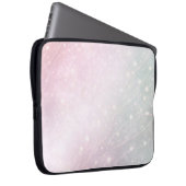 Blush pink and soft mint green patterns AI art  ラップトップスリーブ (正面右)