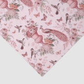 Blush Pink and White Chinoiserie Decoupage Pattern 薄葉紙 (詳細)