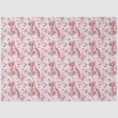 Blush Pink and White Chinoiserie Decoupage Pattern 薄葉紙 (正面)