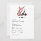 Blush Pink Après Ski Bachelorette Weekend 招待状 (裏面)