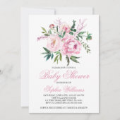 Blush Pink Baby Shower Invitation 招待状 (正面)