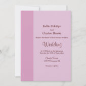 Blush Pink Bar Wedding Invitation 招待状 (正面)