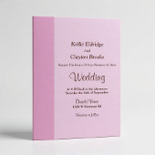 Blush Pink Bar Wedding Invitation 招待状
