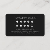 Blush Pink Beauty Heart Salon 10 Loyalty Card 名刺 (裏面)
