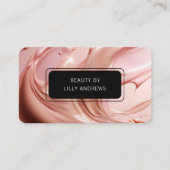 Blush Pink Beauty Heart Salon 5 Loyalty Card 名刺 (正面)