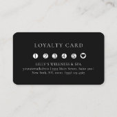Blush Pink Beauty Heart Salon 5 Loyalty Card 名刺 (裏面)