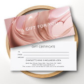 Blush Pink Beauty Salon Gift Certificate