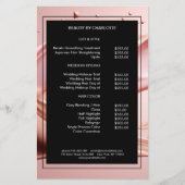 Blush Pink Beauty Salon Price List チラシ (正面)