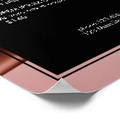 Blush Pink Beauty Salon Price List  ポスター (角)