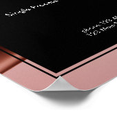 Blush Pink Beauty Salon Price List  ポスター (角)