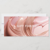 Blush Pink Beauty Salon QRコードギフト券 (正面)