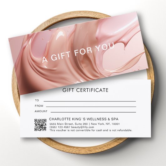 Blush Pink Beauty Salon QRコードギフト券