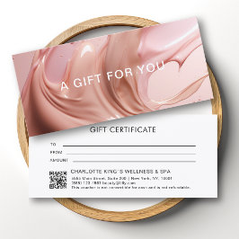 Blush Pink Beauty Salon QR Code Gift Certificate