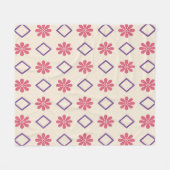Blush Pink Blanket フリースブランケット (正面(横))