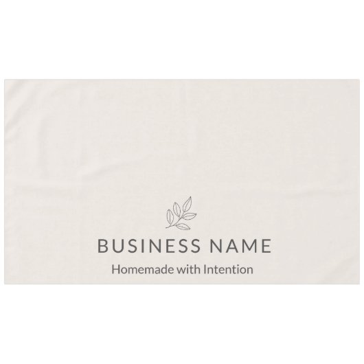 Blush Pink Botanical Logo Display Minimalist  テーブルクロス (正面(横))