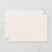 Blush Pink Botanical Monogram Wedding RSVP Card (裏面)