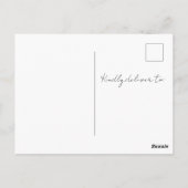 Blush Pink Bow Coquette Sweet 16 Save the Date  ポストカード (裏面)
