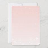 Blush Pink Bow Coquette Winter Girls 30th Birthday 招待状 (裏面)