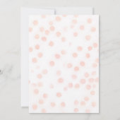 Blush Pink Bow Whimsical Minimalist Bridal Shower 招待状 (裏面)