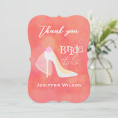 Blush Pink Bride To Be Wedding Bridal Shower  (スタンド正面)