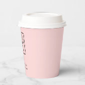 Blush Pink Business Logo | Feminine Brand Identity 紙コップ (左)