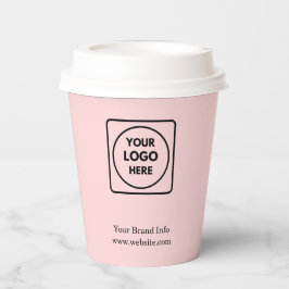 Blush Pink Business Logo | Feminine Brand Identity 紙コップ