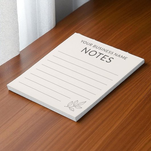 Blush Pink Business Minimalist Simple Botanical ノートパッド