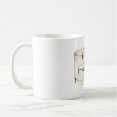 Blush Pink Candles True Love コーヒーマグカップ (左)