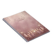 Blush Pink Celestial Moon Phase Notebook Journal ノートブック (右側)