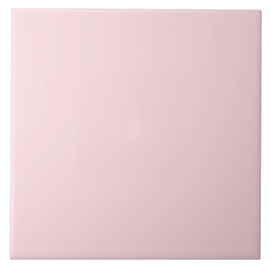 Blush Pink Ceramic Tile. タイル (正面)