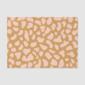Blush Pink Cheetah Print Decoupage 薄葉紙 (正面)