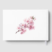 Blush Pink Cherry Blossom Elegant Floral Wedding  ゲストブック (裏面)