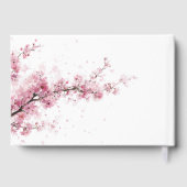 Blush Pink Cherry Blossom Elegant Floral Wedding  ゲストブック (裏面)