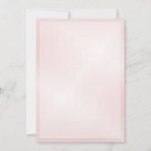 Blush Pink Cherry Blossom Wedding 招待状 (裏面)