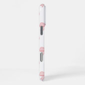 Blush Pink Coquette Bow Pattern Elegant Phone Case iPhoneケース (右側面)