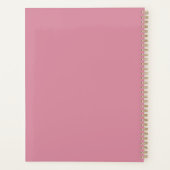 Blush Pink Custom Name Notebook – Sweet & Soft プランナー手帳 (裏面)