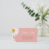 Blush Pink Daisy Floral Books for Baby  エンクロージャーカード (スタンド正面)