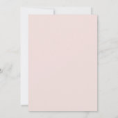 Blush Pink Delicate Spring Wedding 招待状 (裏面)
