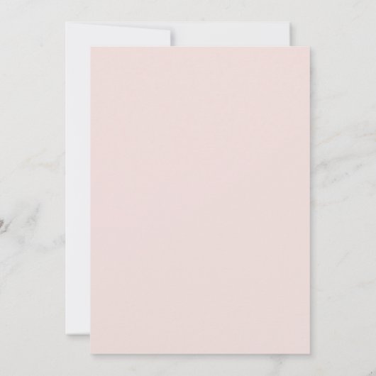 Blush Pink Delicate Spring Wedding 招待状 (裏面)