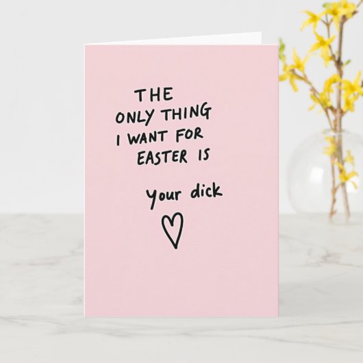 Blush Pink Desire Greeting Card カード (黄色い花)