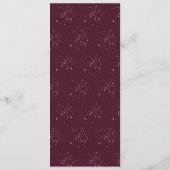 Blush Pink Diamond and Rose Bridal Shower Menu メニュー (裏面)
