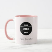 Blush Pink Elegance Coffee Mug - Personalized Gift マグカップ (左)