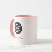 Blush Pink Elegance Coffee Mug - Personalized Gift マグカップ (正面左)