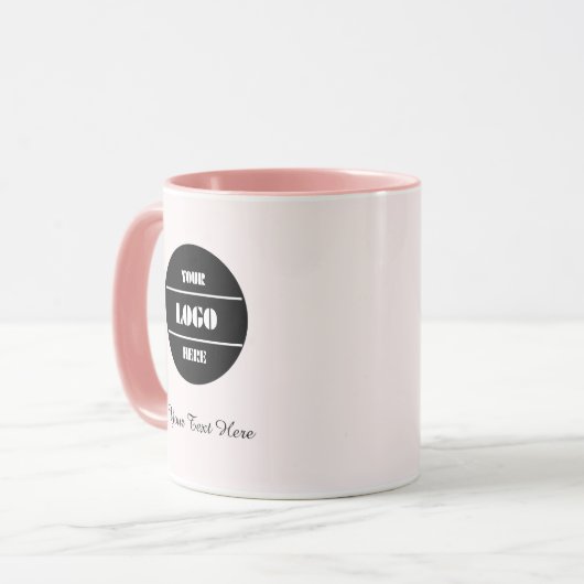 Blush Pink Elegance Coffee Mug - Personalized Gift マグカップ (正面左)