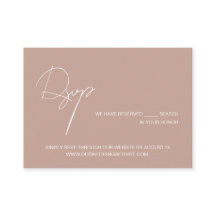 Blush pink elegant script wedding website RSVP